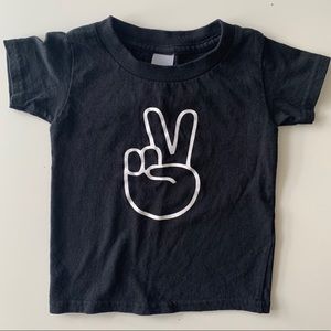 Toddler Peace Hand Symbol Shirt